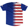 American Flag And American Samoa Flag Combination Soccer Jersey Made In USA