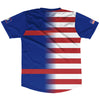 American Flag And Belize Flag Combination Soccer Jersey Made In USA