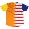American Flag And Bhutan Flag Combination Soccer Jersey Made In USA