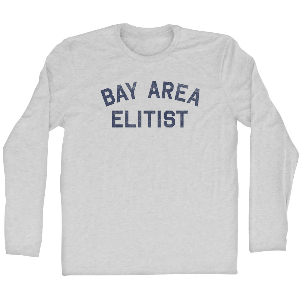 Bay Area Elitist Adult Cotton Long Sleeve T-shirt by Tribe Lacrosse