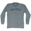 Boulder Adult Tri-Blend Long Sleeve T-shirt by Tribe Lacrosse