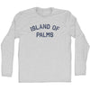 Island Of Palms Adult Cotton Long Sleeve T-shirt by Tribe Lacrosse