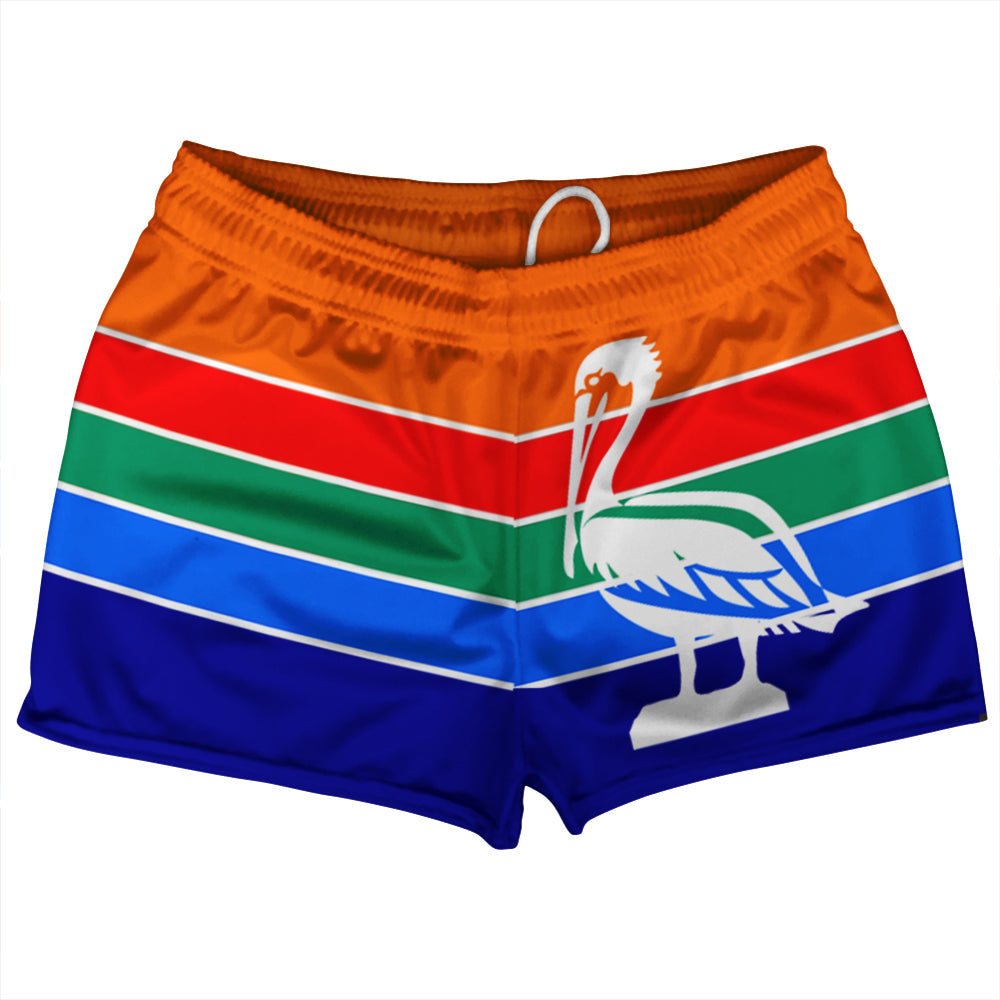 St. Petersburg Shorty Short Gym Shorts 2.5" Inseam Made In USA by Tribe Lacrosse