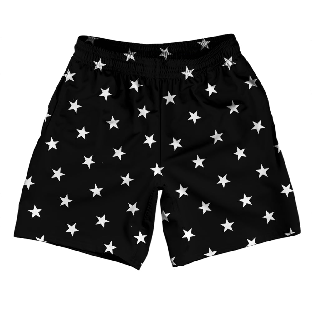 Stars Athletic Running Fitness Exercise Shorts 7" Inseam Shorts Made In USA by Tribe Lacrosse