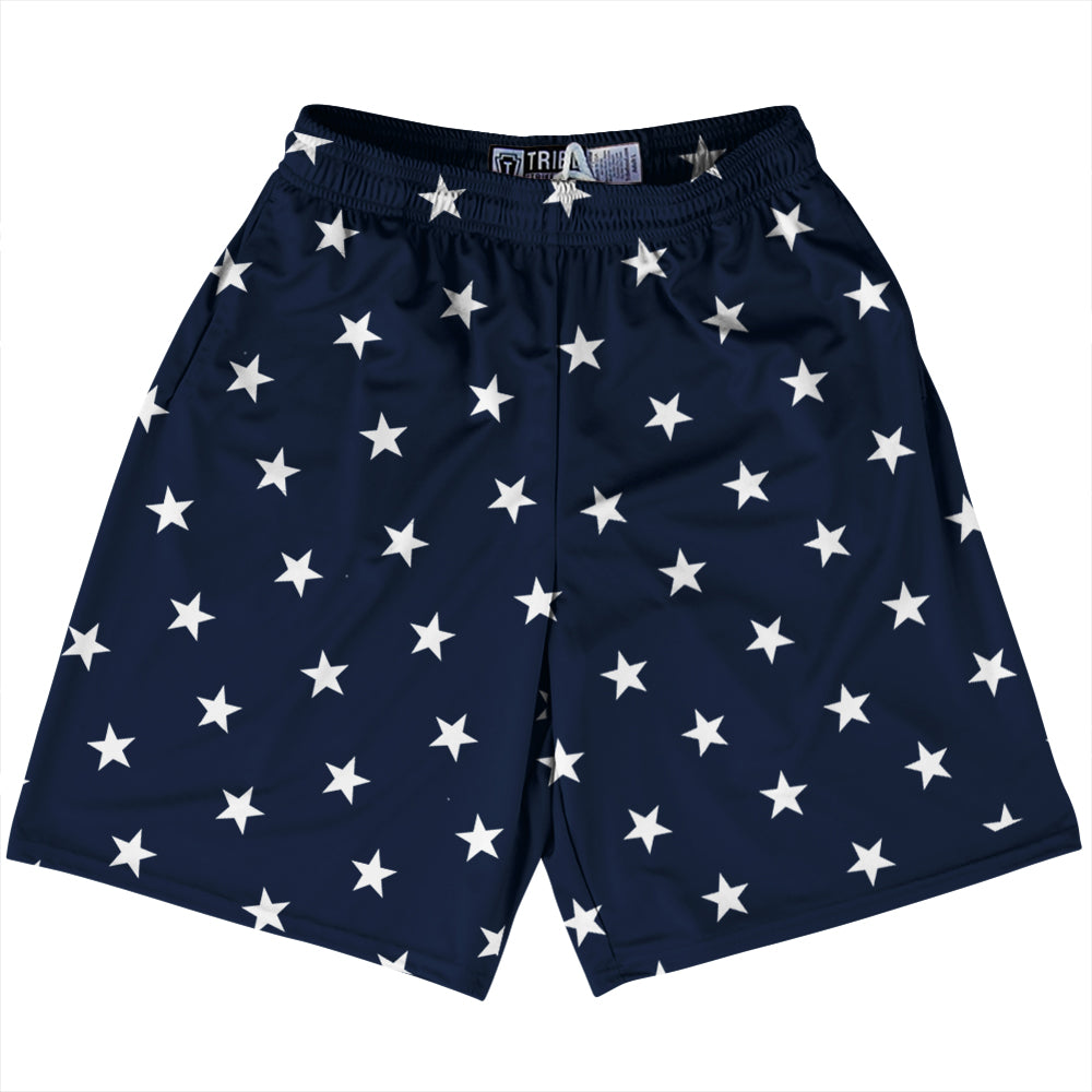 Stars Lacrosse Shorts Made In USA by Tribe Lacrosse