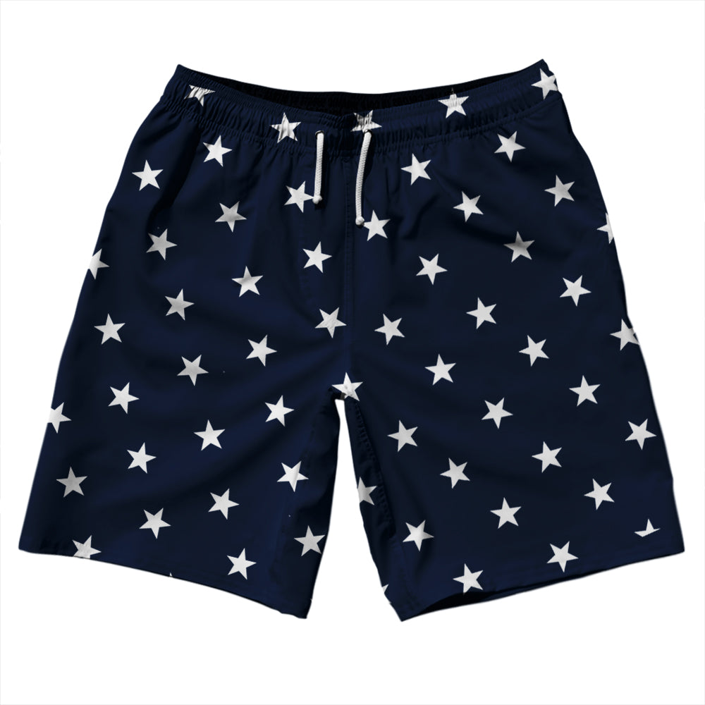 Stars 10" Swim Shorts Made in USA by Tribe Lacrosse