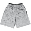 Super Fly Pattern Black and Grey Medium Basketball Practice Shorts Made In USA by Tribe Lacrosse