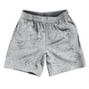 Super Fly Pattern Black and Grey Medium Soccer Shorts Made In USA by Tribe Lacrosse