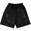 Super Fly Pattern Black and White Basketball Practice Shorts Made In USA by Tribe Lacrosse