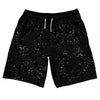 Super Fly Pattern Black and White 10" Swim Shorts Made in USA by Tribe Lacrosse