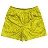 Super Fly Pattern Black and Yellow Rugby Shorts Made In USA by Tribe Lacrosse