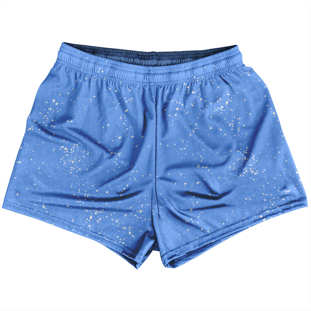 Super Fly Pattern Blue Carolina and White Womens & Girls Sport Shorts End Made In USA by Tribe Lacrosse