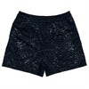 Super Fly Pattern Blue Navy Almost Black and White Rugby Shorts Made In USA by Tribe Lacrosse