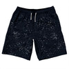 Super Fly Pattern Blue Navy Almost Black and White 10" Swim Shorts Made in USA by Tribe Lacrosse