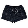 Super Fly Pattern Blue Navy Almost Black and White 2.5" Swim Shorts Made in USA by Tribe Lacrosse
