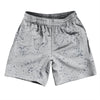 Super Fly Pattern Blue Navy And Grey Medium Soccer Shorts Made In USA by Tribe Lacrosse