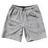 Super Fly Pattern Blue Navy And Grey Medium 10" Swim Shorts Made in USA by Tribe Lacrosse