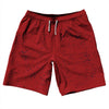 Super Fly Pattern Blue Navy and Red Dark 10" Swim Shorts Made in USA by Tribe Lacrosse