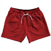 Super Fly Pattern Blue Navy and Red Dark 5" Swim Shorts Made in USA by Tribe Lacrosse
