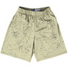 Super Fly Pattern Blue Navy and Vegas Gold Lacrosse Shorts Made In USA by Tribe Lacrosse