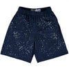 Super Fly Pattern Blue Navy and White Lacrosse Shorts Made In USA by Tribe Lacrosse