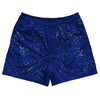 Super Fly Pattern Blue Royal and White Rugby Shorts Made In USA by Tribe Lacrosse