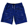 Super Fly Pattern Blue Royal and White 10" Swim Shorts Made in USA by Tribe Lacrosse