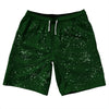 Super Fly Pattern Green Forest and White 10" Swim Shorts Made in USA by Tribe Lacrosse