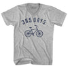 365 Days Bike Adult Cotton V-neck T-shirt by Tribe Lacrosse