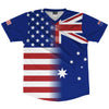 American Flag And Australia Flag Combination Soccer Jersey Made In USA by Tribe Lacrosse