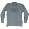 Bigrock Surf Adult Tri-Blend Long Sleeve T-shirt by Tribe Lacrosse