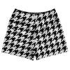 Black And White Houndstooth Rugby Shorts Made In USA by Tribe Lacrosse