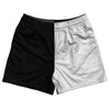 Black And White Quad Color Rugby Shorts Made In USA by Tribe Lacrosse