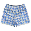 Blue Carolina And White Houndstooth Rugby Shorts Made In USA by Tribe Lacrosse