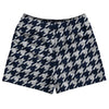 Blue Navy And Grey Medium Houndstooth Rugby Shorts Made In USA by Tribe Lacrosse