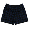 Blue Navy And Black Houndstooth Rugby Shorts Made In USA by Tribe Lacrosse