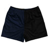 Blue Navy And Black Quad Color Rugby Shorts Made In USA by Tribe Lacrosse
