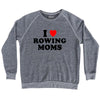 I Love Rowing Moms Adult Tri-Blend Sweatshirt by Tribe Lacrosse