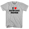 I Love Rowing Moms Adult Cotton T-shirt by Tribe Lacrosse