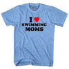 I Love Swimming Moms Adult Tri-Blend T-shirt by Tribe Lacrosse