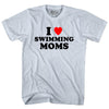 I Love Swimming Moms Adult Tri-Blend T-shirt by Tribe Lacrosse