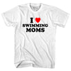 I Love Swimming Moms Adult Cotton T-shirt by Tribe Lacrosse