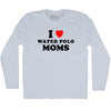 I Love Water Polo Moms Adult Tri-Blend Long Sleeve T-shirt by Tribe Lacrosse