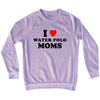 I Love Water Polo Moms Adult Tri-Blend Sweatshirt by Tribe Lacrosse