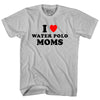 I Love Water Polo Moms Adult Cotton T-shirt by Tribe Lacrosse