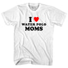 I Love Water Polo Moms Womens Cotton Junior Cut T-Shirt by Tribe Lacrosse
