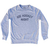 Ice Hockey Night Adult Tri-Blend Sweatshirt by Tribe Lacrosse