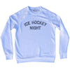 Ice Hockey Night Adult Tri-Blend Sweatshirt by Tribe Lacrosse
