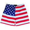 American Flag Rugby Shorts in Red by Ruckus Rugby