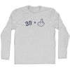 39 + Middle Finger Adult Cotton Long Sleeve T-shirt by Tribe Lacrosse